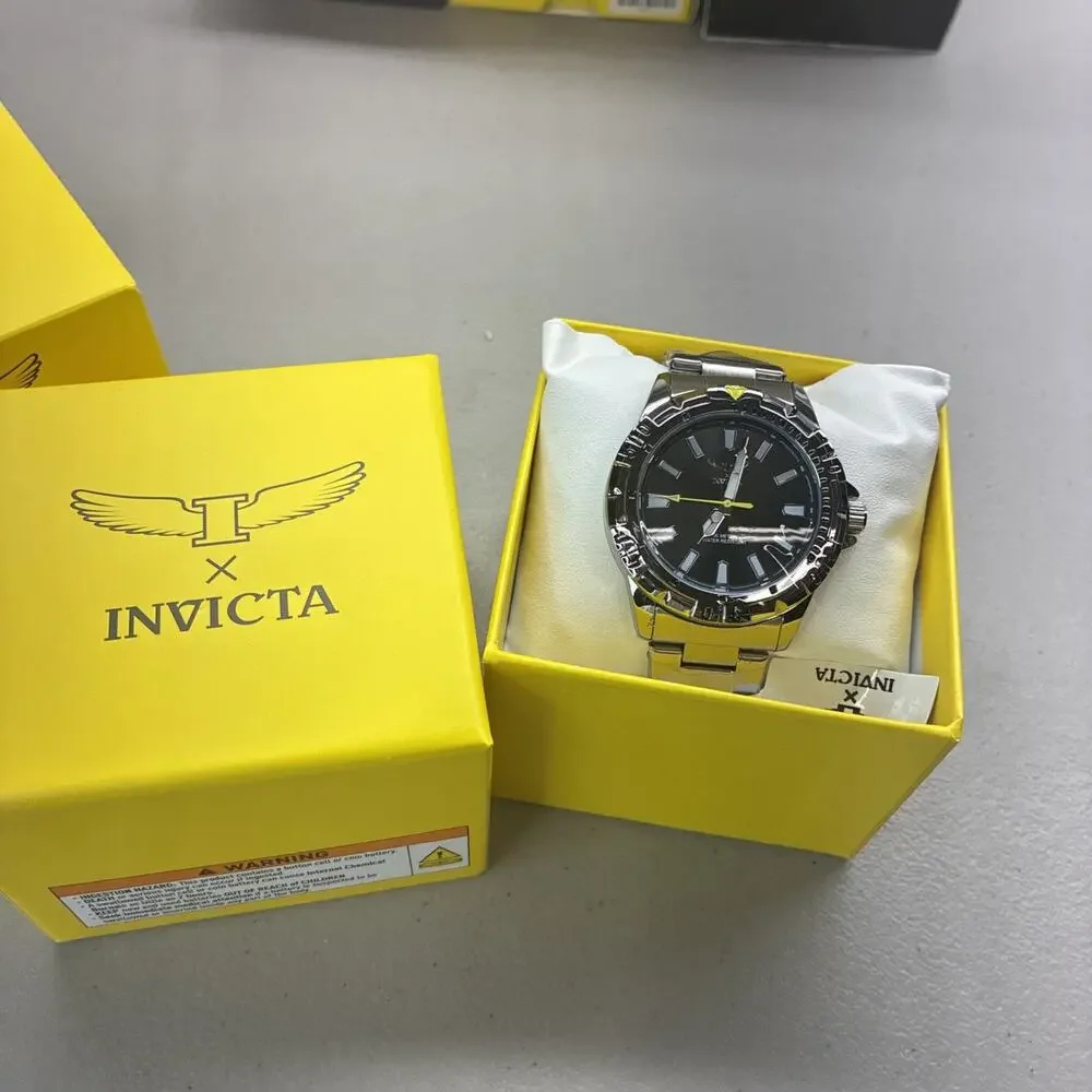 NEW Invicta Specialty 69040 42mm Black Dial Stainless Steel Watch